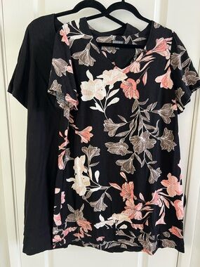 Nicole Miller Linen V-Neck Shift Dresses